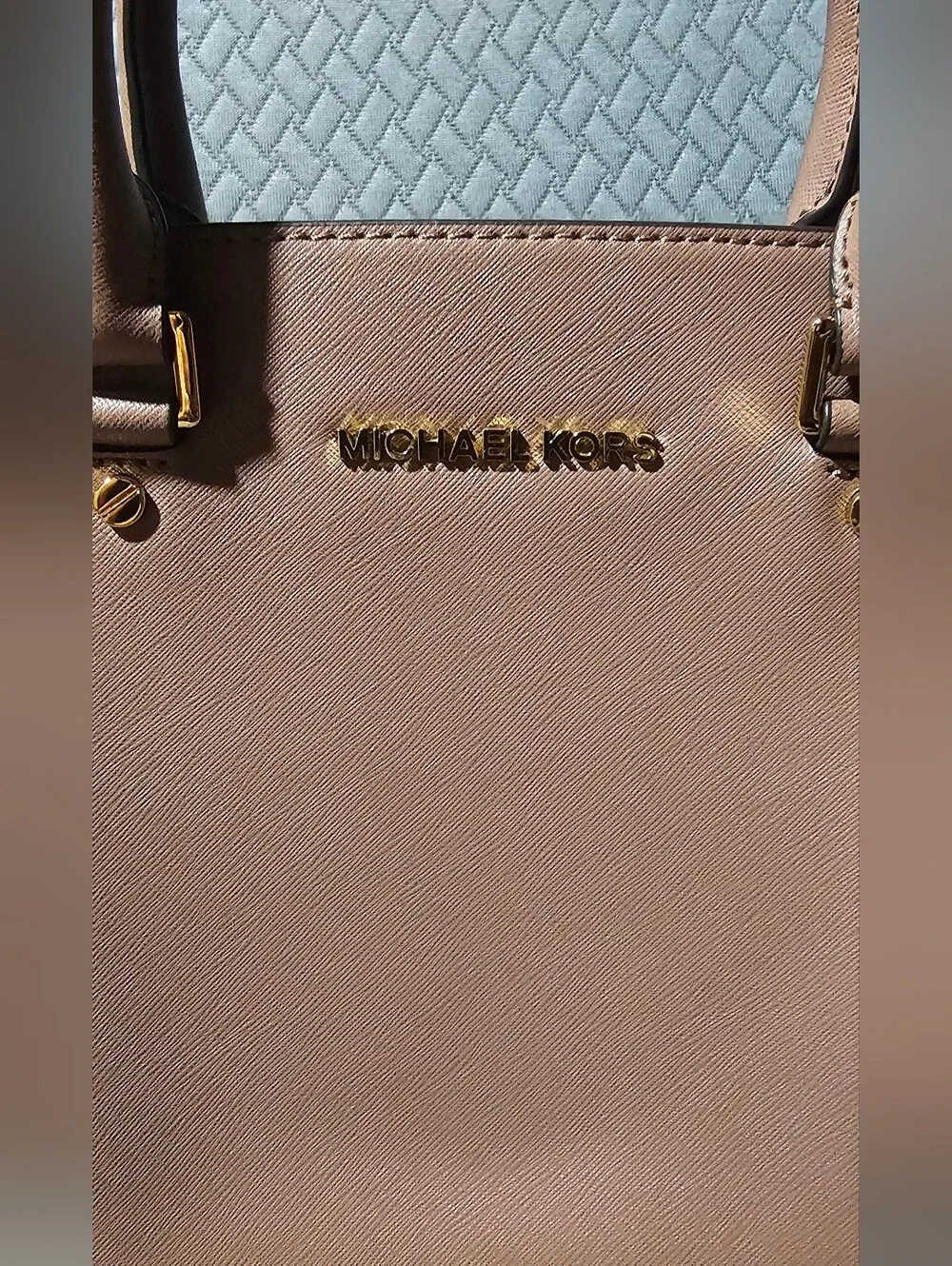Authentic Michael Kors Pink Saffiano Leather Tote Bag